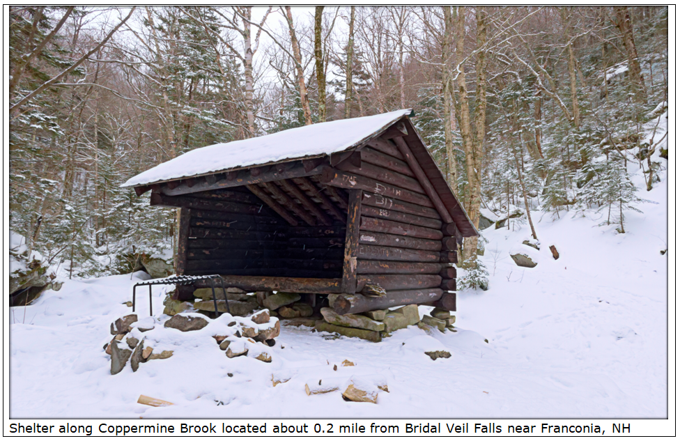 1happyhiker A Winter Hike To Bridal Veil Falls Near Franconia Nh