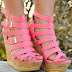 pink high heel in new style