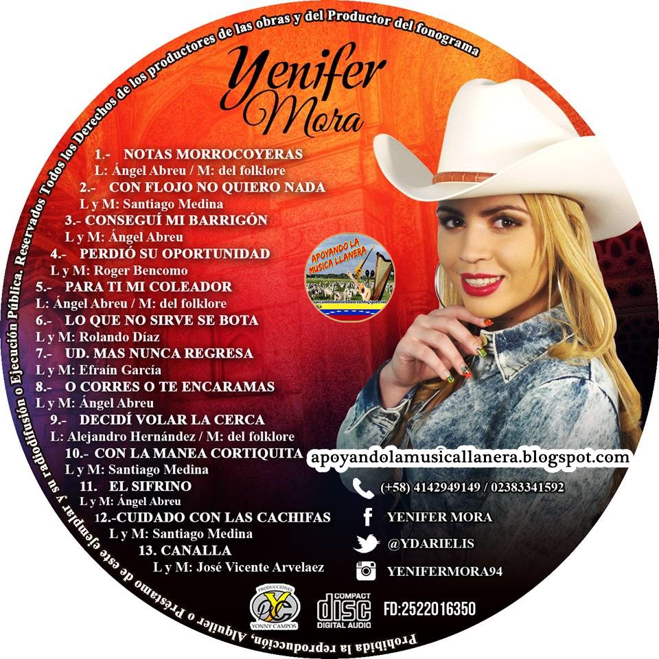 Apoyando La Musica Llanera: Yenifer Mora - Notas Morrocoyeras