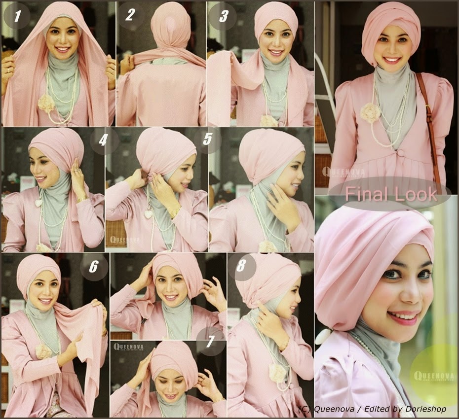 10 Tutorial Hijab Pesta Simpel Tapi Elegan 2017