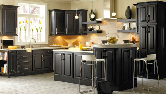 Black Kitchen Cabinets