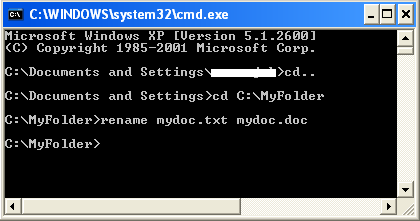 Dos command prompt