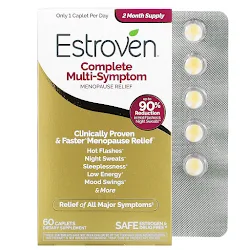 Estroven, Complete Multi-Symptom Menopause Relief, 60 Caplets