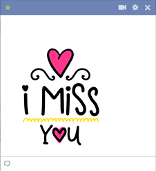 Miss You Sticker