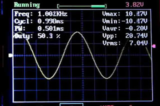 Синусоида при 1KHz DSO 138