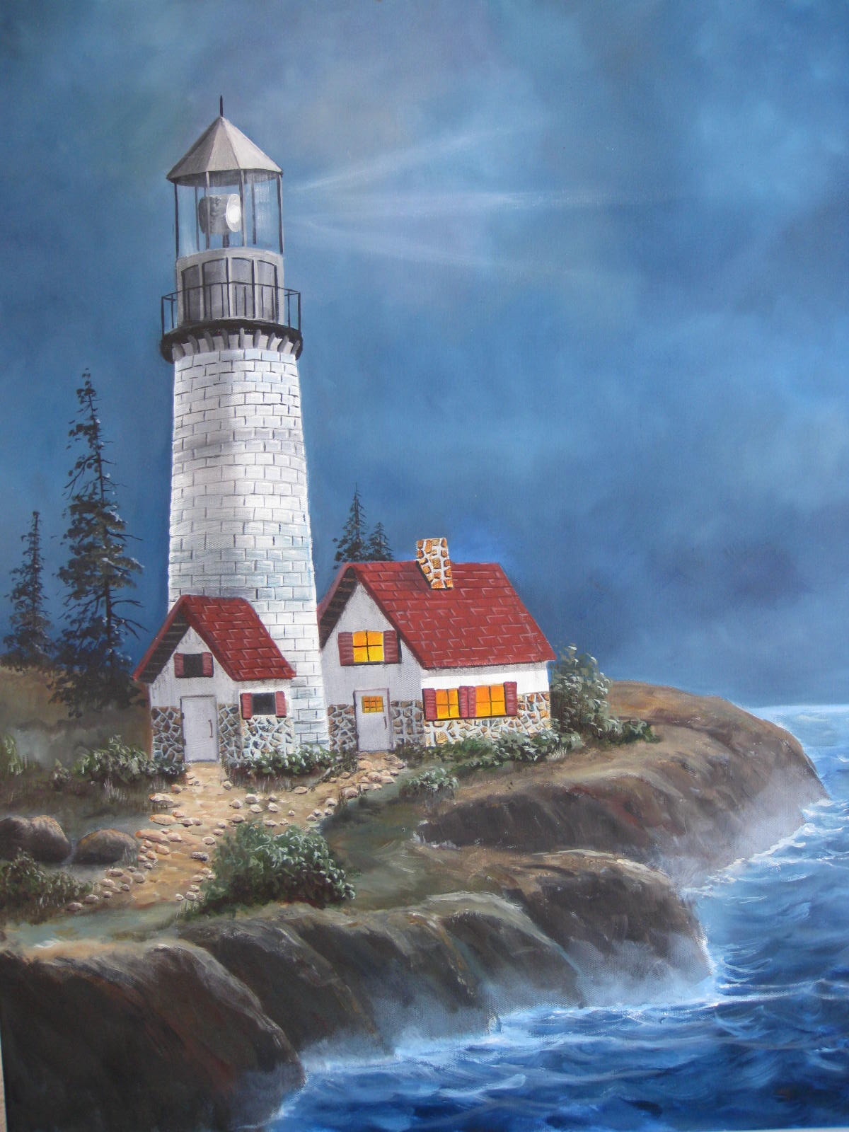 BARB MCMAHON ART: OCEAN SCENES &amp; LIGHTHOUSES
