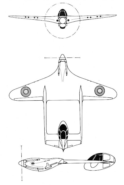 AS.31 three view drawing