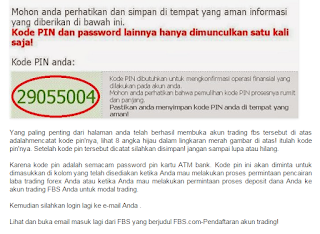 kode pin forex