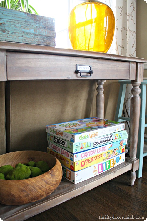 decorating a sofa table