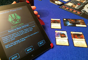XCOM: The Board Game app in action