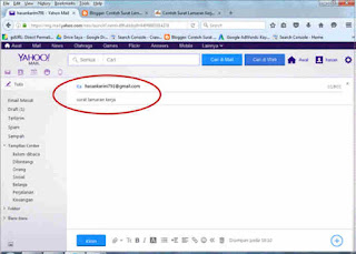 cara mengirim surat lamaran pekerjaan via y mail