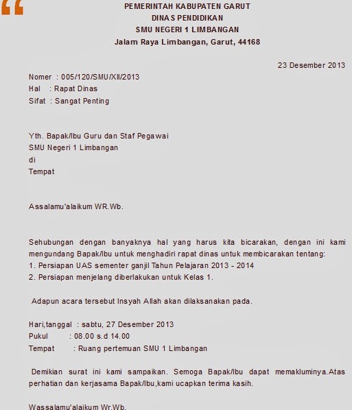 Koleksi Contoh Invitation Letter Surat Undangan  Review 