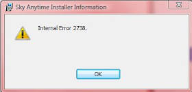 solve windows error 2738