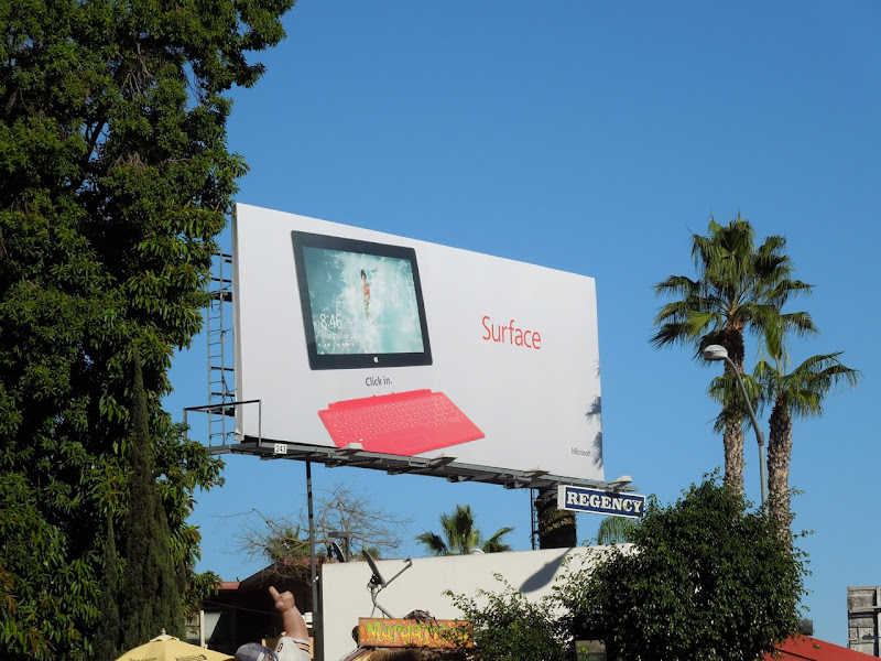 Surface tablet billboard