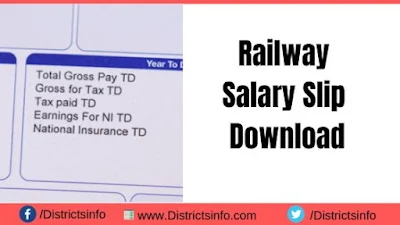 Railway Salary Slip Download