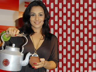 Indian actress and famous Bollywood movie star Vidya Balan