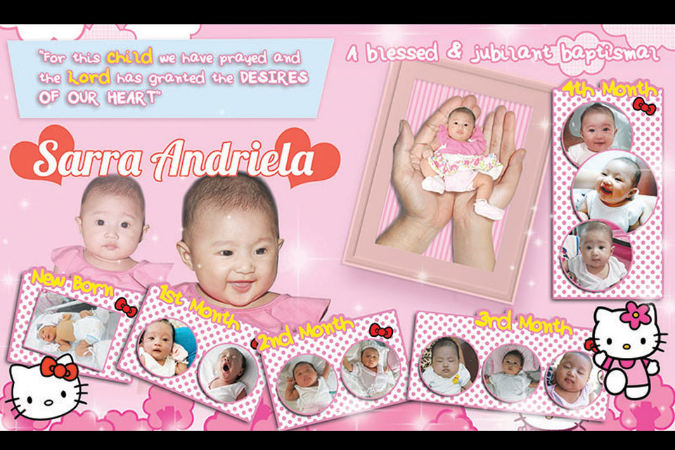 Sarra Andriela S 1st Birthday Tarpaulin Artifactors