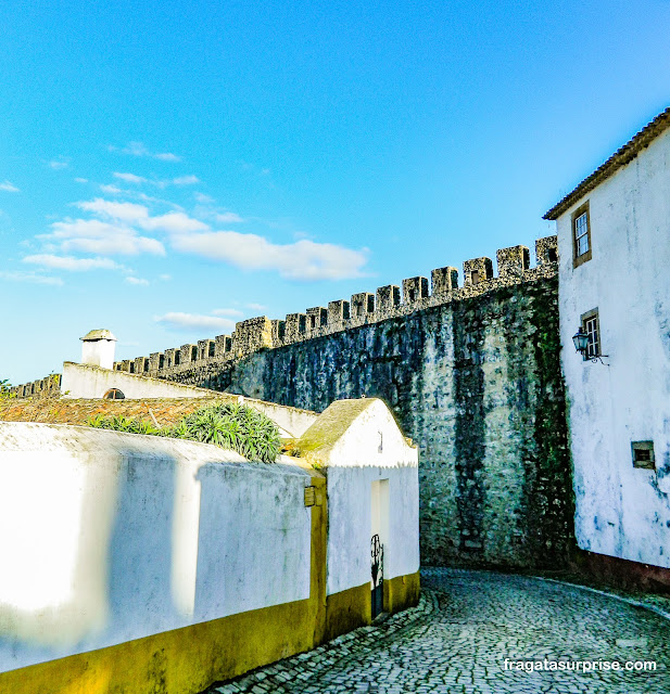 Muralhas de Óbidos em Portugal