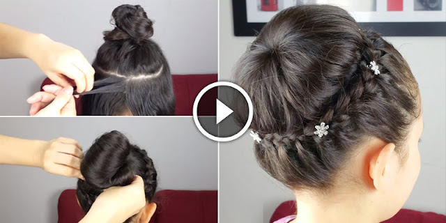 How To Create Braided Crown Hairstyle, See 5 Minute Tutorial