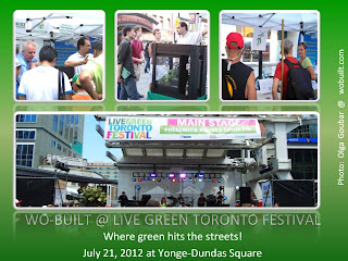 Live Green Toronto Festival 2012, Wo-Built Shares Its Latest Innovation for Peapod Life, photos by Olga Goubar