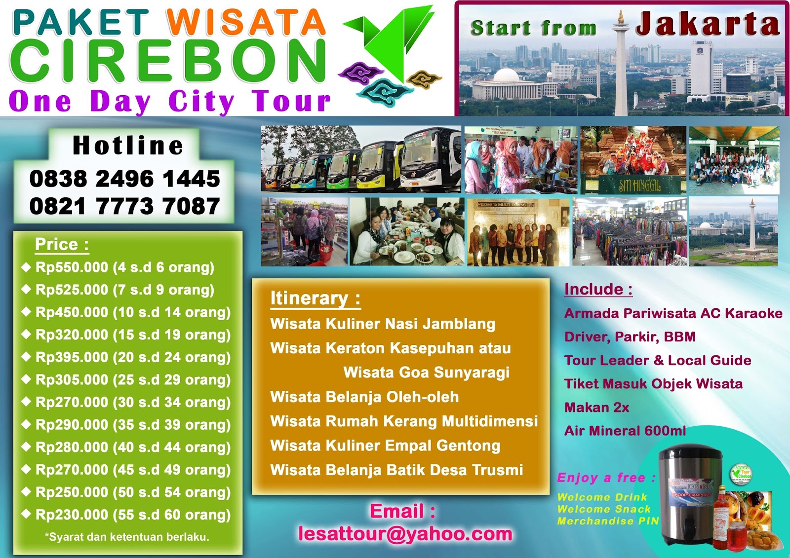 LESAT TOUR CIREBON - Paket Wisata Cirebon Kuningan
