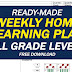 WEEKLY HOME LEARNING PLAN (Ready-Made) Grade 1 - 6