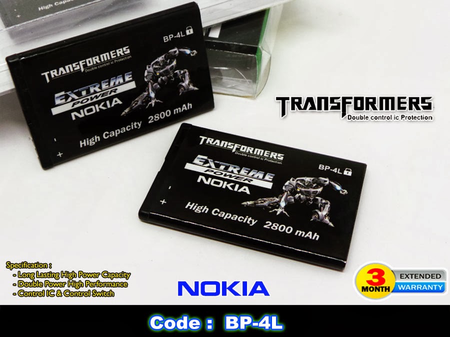 Baterai Nokia Double Power Transformer BP-4L