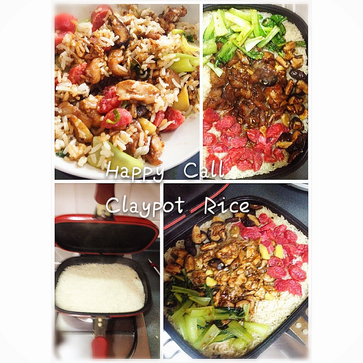 Claypot rice using HappyCall pan.  Claypot recipes, Pan recipes, Happycall  pan recipe