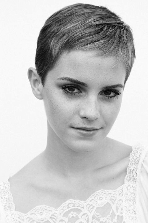 emma watson short haircut. hot emma watson short haircut.