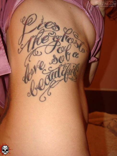 rib tattoos part 1 Fashionhairstyles 2012 man women rib tattoos for women