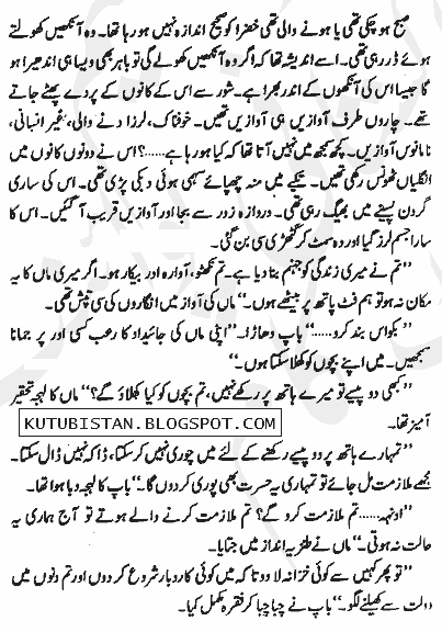 Sample page 1 of the Urdu Novel Phoolon Ko Murjhae Na Dena by Abida Narjis