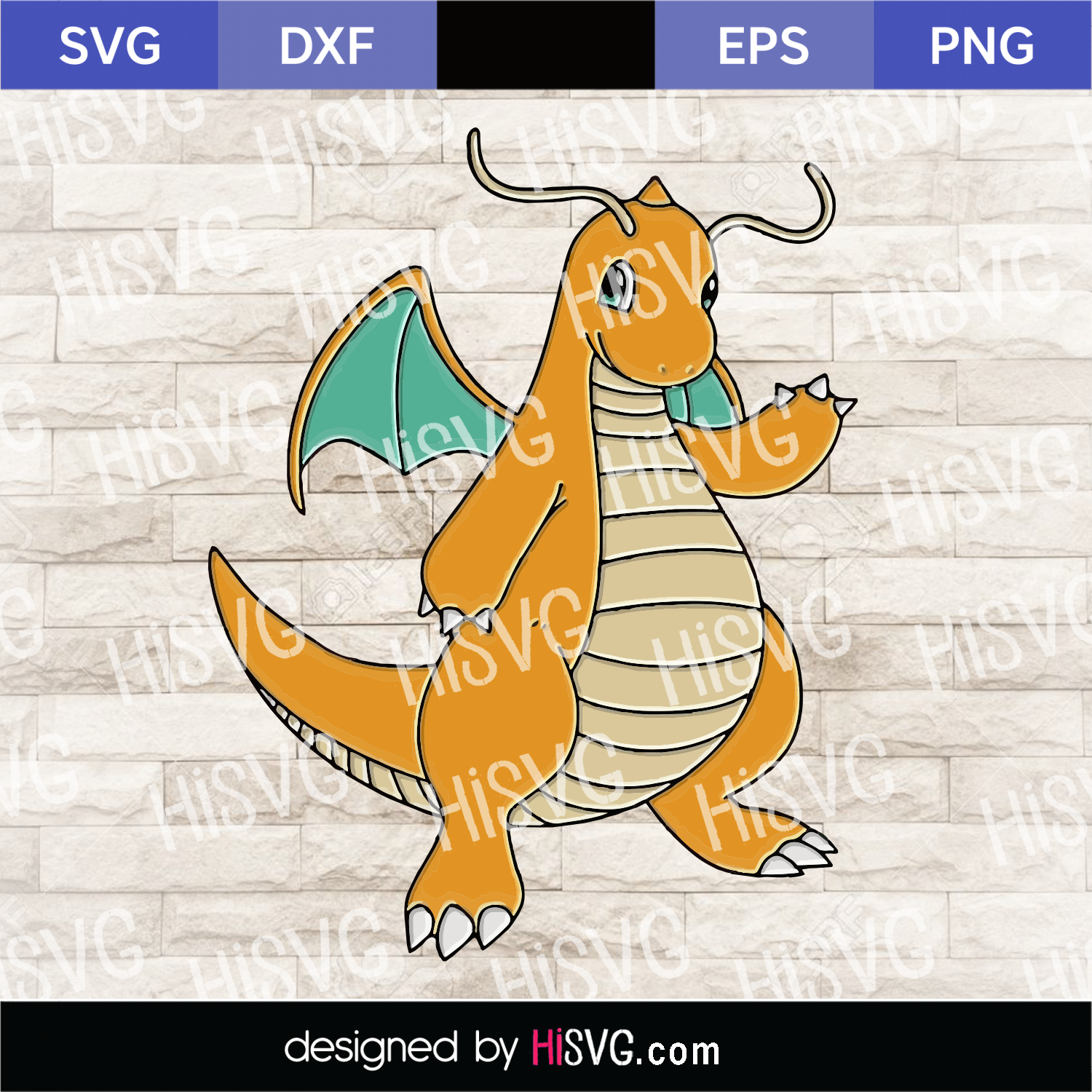 Download Dragonite Pokemon Svg Psd Ai Png Eps Sxf Ai Pokemon Characters Animes Instant Download Hisvg Com Free Svg Cut Files Hisvg Com Free Cricut And Silhouette Cut Files
