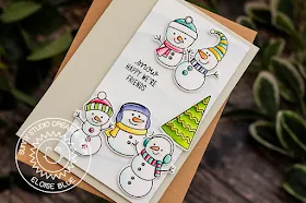 Sunny Studio Stamps: Feeling Frosty Winter Themed Friendship Card by Eloise Blue