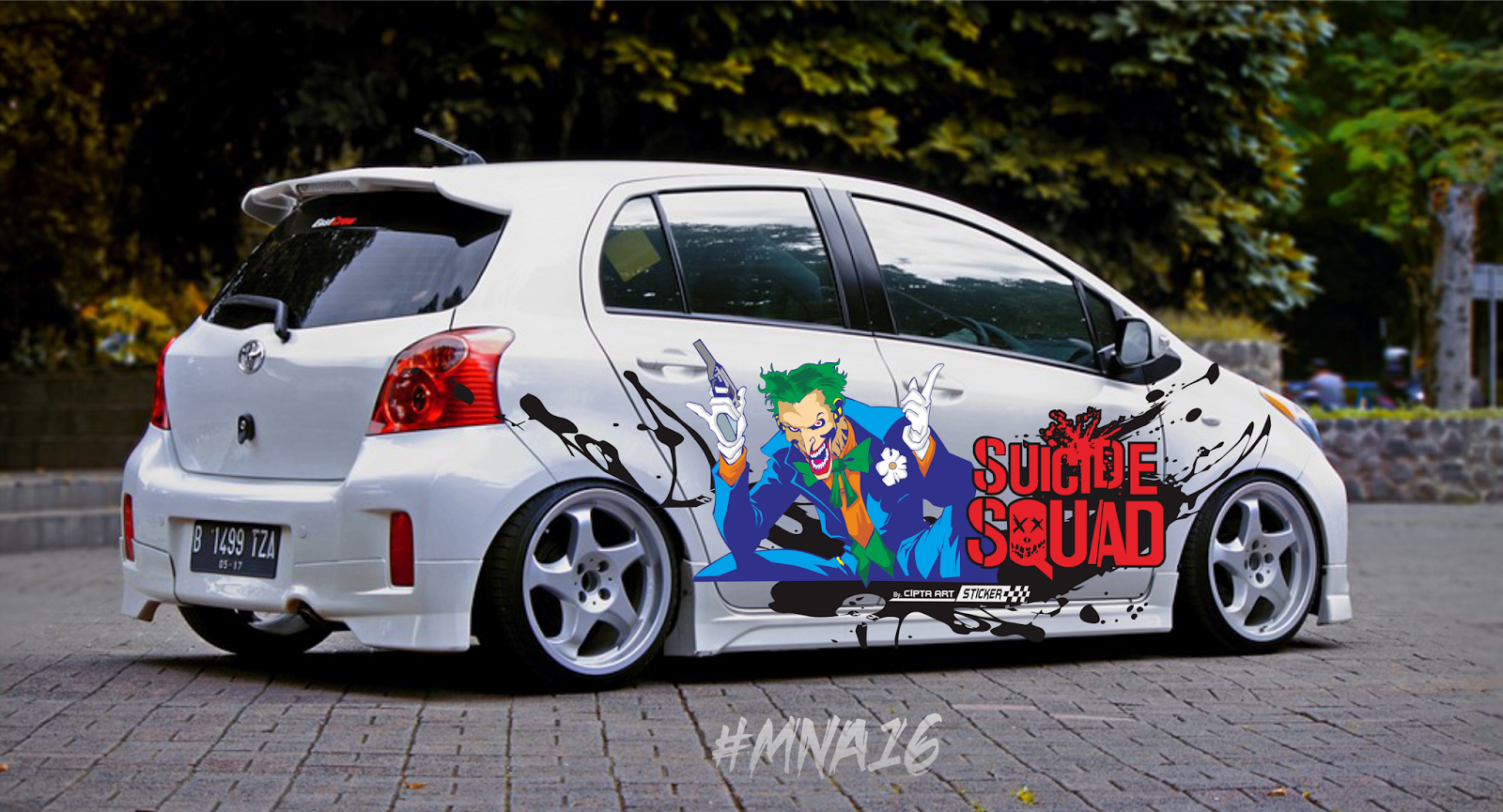 Cutting Sticker Mobil Toyota Yaris Ottomania86