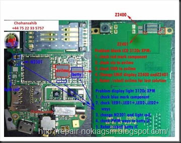 3120c display blank and light