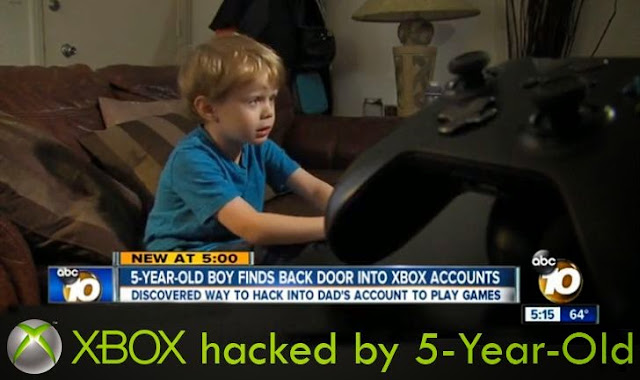 XBOX password hacked by 5 year old Kristoffer Von Hassel