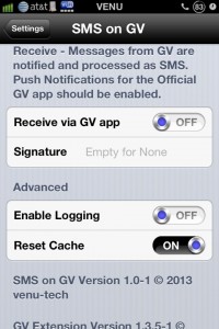 screenshot 2 SMS on GV v1.4-1