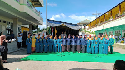 SAS  SMA Muhammadiyah Pagaraalam Ditandai Pelepasan Balon