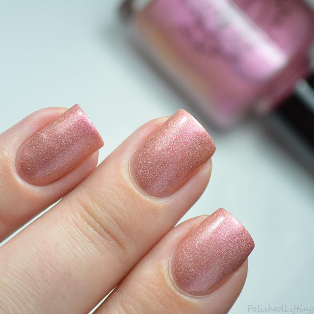 pink to peach thermal nail polish