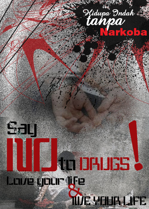 My desain Poster Anti Narkoba  Angga Wardana Blog's