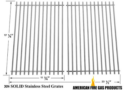 Solid Stainless Cooking Grid For Weber Gas Grill Models