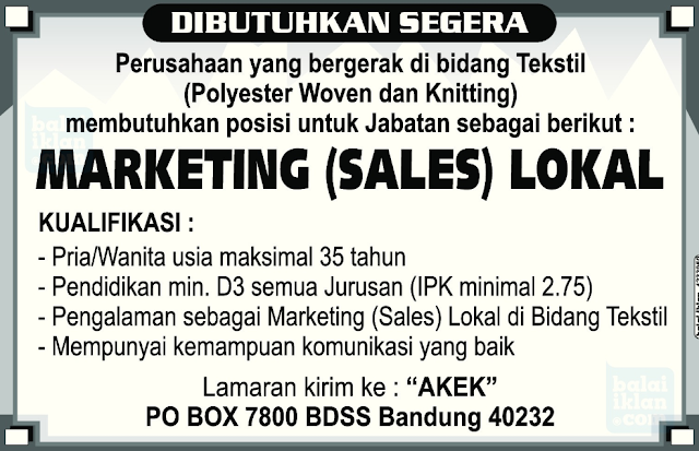 Kumpulan contoh Iklan Lowongan Pekerjaan terbaru dan unik 