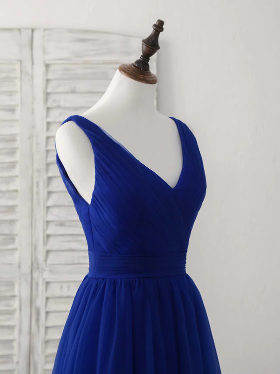 royal blue prom dress