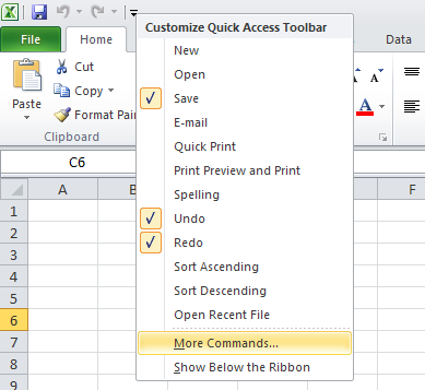 cara membuat database di excel