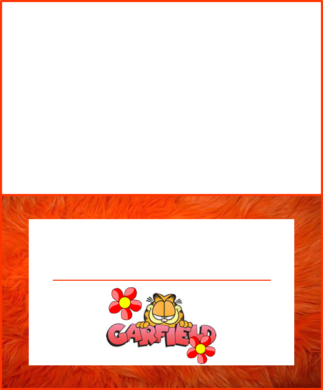 Garfield: Mini Kit para Imprimir Gratis.