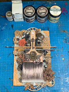 Brush of Light and Shadow mixed media project by Jason Duigou with Duigou Designs