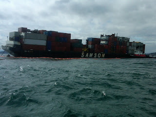 Photo of the St. Elias barge incident, near Anacortes