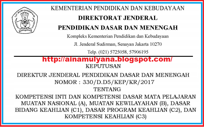 KI DAN KD KURIKULUM 2013 SMK/MAK EDISI REVISI