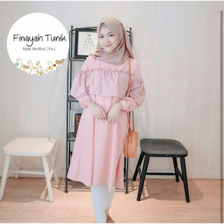 Jual Baju Atasan Muslim Wanita Finayah Tunik