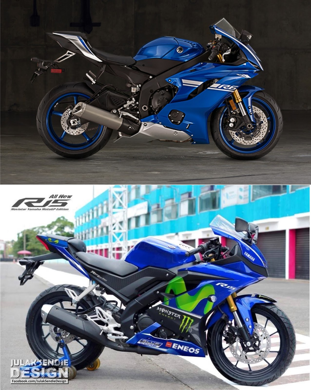 Perjalananku Yamaha R15 Terbaru Desainnya Perpaduan CBR600RR